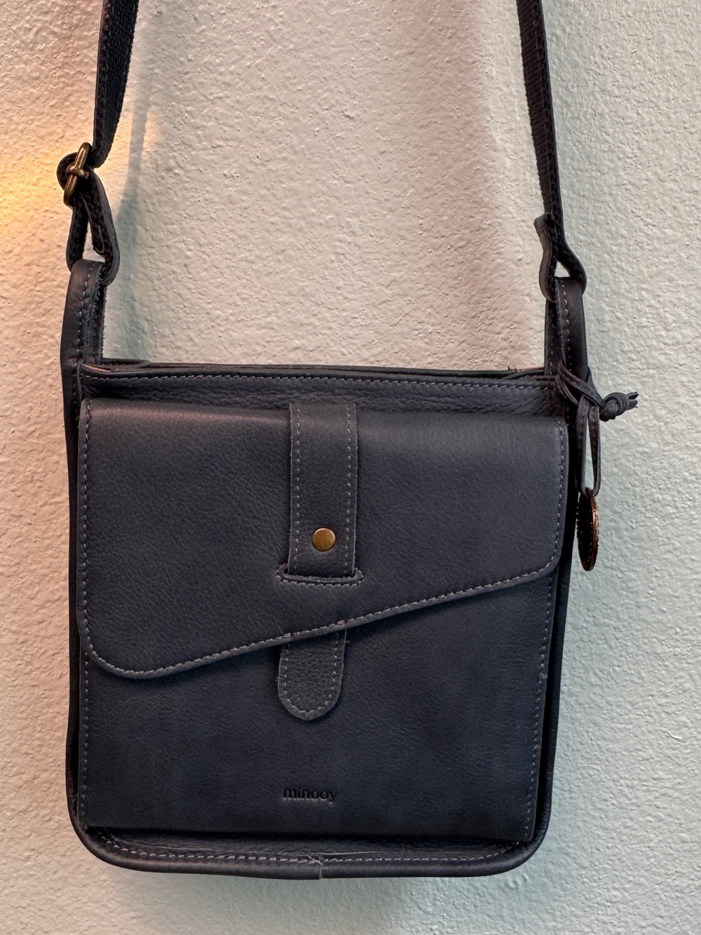 Mini Crossbody Shoulder Bag in Dark Navy by